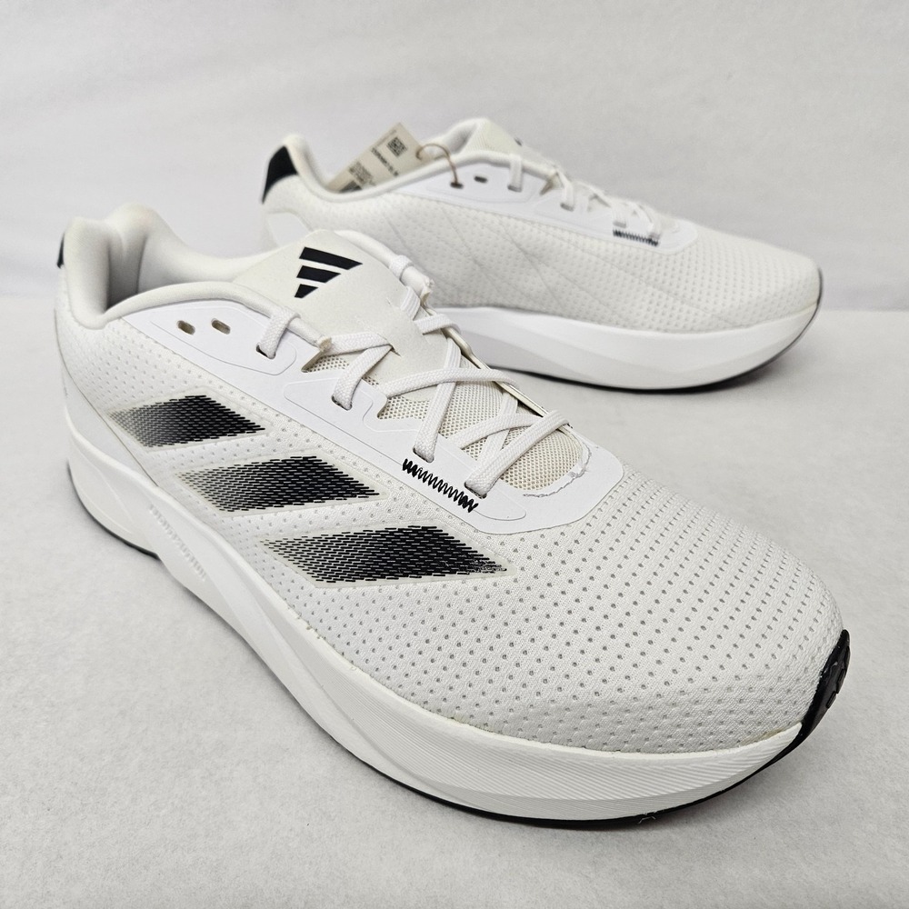 Adidas Duramo SL Running Shoes‎ IE7262 White Black Men's Size 10.5